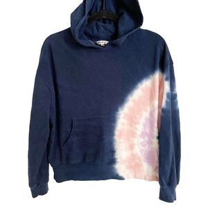 Wildfox Sweatshirt Hoodie Size S Tye Dye Hadley Navy Blue Pink Soft Comfy Boho